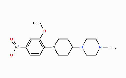 CAS No. 1254058-33-7, 1-(1-(2-Methoxy-4-nitrophenyl)piperidin-4-yl)-4-methylpiperazine