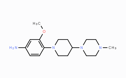 CAS No. 1254058-34-8, 3-Methoxy-4-(4-(4-methylpiperazin-1-yl)piperidin-1-yl)aniline