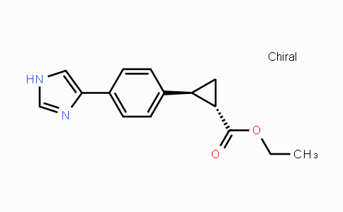 CAS No. 1242440-98-7, (1S,2S)-Ethyl 2-(4-(1H-imidazol-4-yl)phenyl)cyclopropanecarboxylate