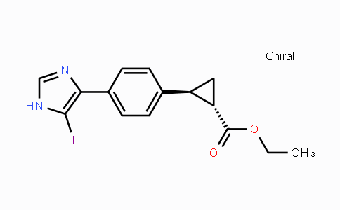 CAS No. 1319211-95-4, (1S,2S)-Ethyl 2-(4-(5-iodo-1H-imidazol-4-yl)phenyl)cyclopropanecarboxylate