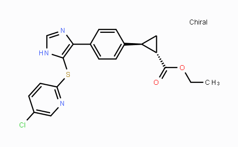 CAS No. 1242441-48-0, (1S,2S)-Ethyl 2-(4-(5-((5-chloropyridin-2-yl)thio)-1H-imidazol-4-yl)phenyl)cyclopropanecarboxylate