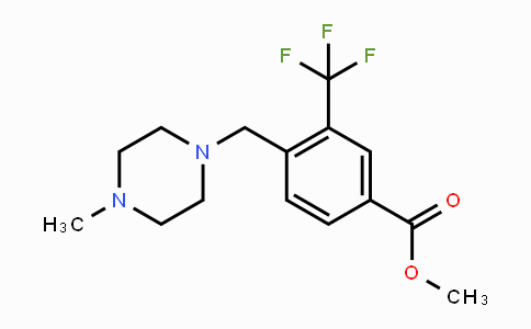 CAS No. 896160-80-8, Methyl 4-((4-methylpiperazin-1-yl)methyl)-3-(trifluoromethyl)benzoate