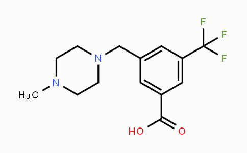 CAS No. 1616670-62-2, 3-((4-Methylpiperazin-1-yl)methyl)-5-(trifluoromethyl)benzoic acid