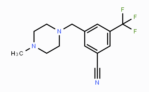 CAS No. 1616670-61-1, 3-((4-Methylpiperazin-1-yl)methyl)-5-(trifluoromethyl)benzonitrile