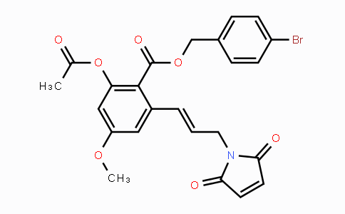 CAS No. 1662688-04-1, (E)-4-Bromobenzyl 2-acetoxy-6-(3-(2,5-dioxo-2,5-dihydro-1H-pyrrol-1-yl)prop-1-en-1-yl)-4-methoxybenzoate