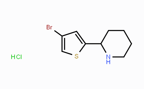 CAS No. 1177327-68-2, 2-(4-Bromothiophen-2-yl)piperidine hydrochloride