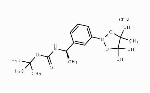 CAS No. 887254-66-2, (R)-tert-Butyl (1-(3-(4,4,5,5-tetramethyl-1,3,2-dioxaborolan-2-yl)phenyl)ethyl)carbamate