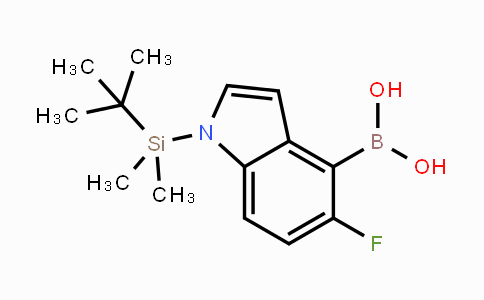 CAS No. 1093066-72-8, (1-(tert-Butyldimethylsilyl)-5-fluoro-1H-indol-4-yl)boronic acid