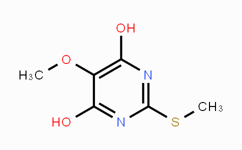 CAS No. 49668-66-8, 5-Methoxy-2-(methylthio)pyrimidine-4,6-diol