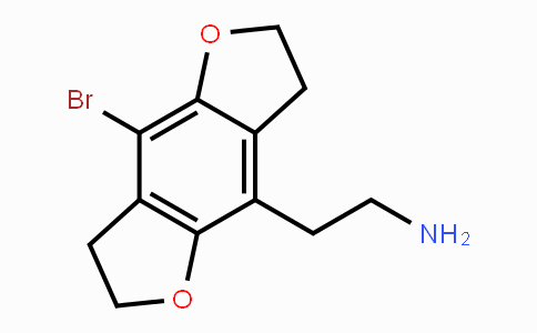 CAS No. 178557-21-6, 2-(8-Bromo-2,3,6,7-tetrahydrobenzo-[1,2-b:4,5-b']difuran-4-yl)ethanamine