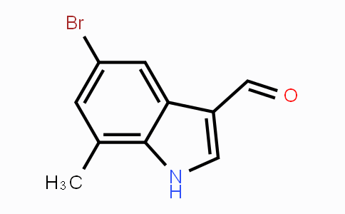 CAS No. 16076-86-1, 5-Bromo-7-methyl-1H-indole-3-carbaldehyde