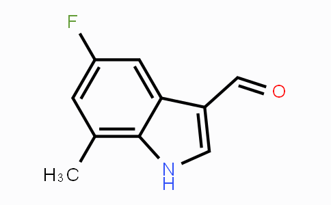 CAS No. 1190321-22-2, 5-Fluoro-7-methyl-1H-indole-3-carbaldehyde