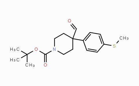1673527-15-5 | tert-Butyl 4-formyl-4-(4-(methylthio)-phenyl)piperidine-1-carboxylate