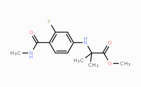 CAS No. 1332524-01-2, Methyl 2-((3-fluoro-4-(methylcarbamoyl)-phenyl)amino)-2-methylpropanoate