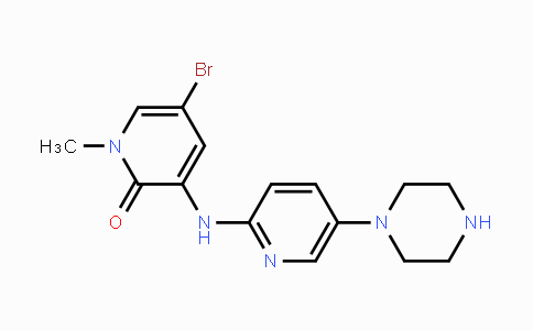 CAS No. 1346674-58-5, 5-Bromo-1-methyl-3-((5-(piperazin-1-yl)-pyridin-2-yl)amino)pyridin-2(1H)-one