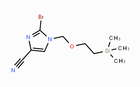 CAS No. 854044-51-2, 2-Bromo-1-((2-(trimethylsilyl)ethoxy)-methyl)-1H-imidazole-4-carbonitrile