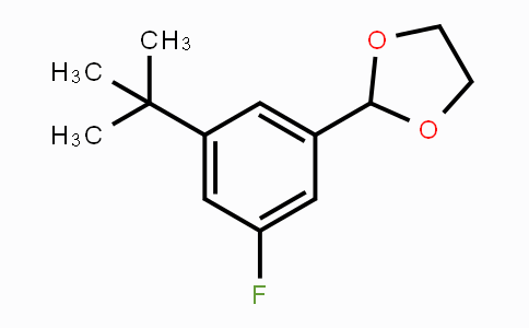 CAS No. 1707580-48-0, 2-(3-tert-Butyl-5-fluorophenyl)-1,3-dioxolane