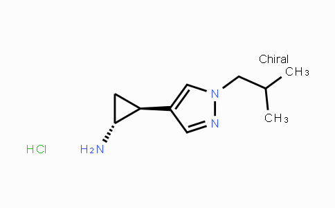 CAS No. 1949805-94-0, (1R,2S)-2-[1-(2-Methylpropyl)-1H-pyrazol-4-yl]cyclopropan-1-amine hydrochloride