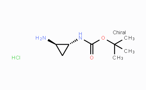 CAS No. 1949805-93-9, tert-Butyl N-[(1R,2R)-2-aminocyclopropyl]-carbamate hydrochloride