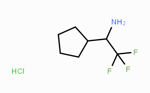 CAS No. 1376380-74-3, 1-Cyclopentyl-2,2,2-trifluoroethan-1-amine hydrochloride