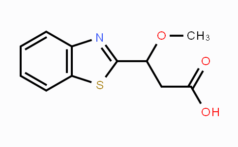 CAS No. 342778-82-9, 3-(1,3-Benzothiazol-2-yl)-3-methoxypropanoic acid