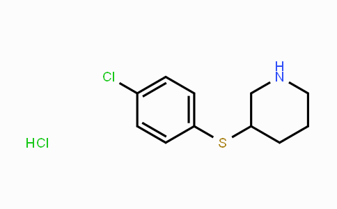 CAS No. 101768-48-3, 3-((4-Chlorophenyl)thio)piperidine hydrochloride