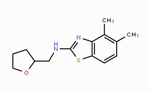 CAS No. 1219911-96-2, 4,5-Dimethyl-N-((tetrahydrofuran-2-yl)methyl)benzo[d]thiazol-2-amine