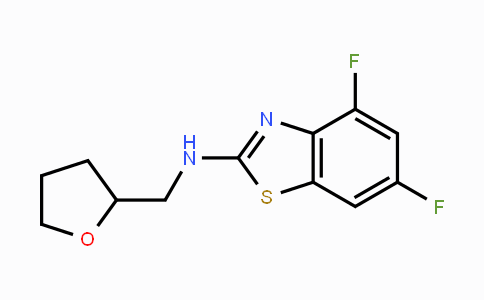 CAS No. 1219914-77-8, 4,6-Difluoro-N-((tetrahydrofuran-2-yl)methyl)benzo[d]thiazol-2-amine