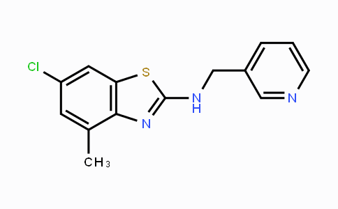 CAS No. 1219844-34-4, 6-Chloro-4-methyl-N-(pyridin-3-ylmethyl)benzo[d]thiazol-2-amine