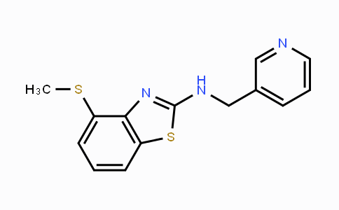 CAS No. 1219914-67-6, 4-(Methylthio)-N-(pyridin-3-ylmethyl)benzo[d]thiazol-2-amine