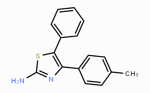 CAS No. 75745-30-1, 5-Phenyl-4-(p-tolyl)thiazol-2-amine