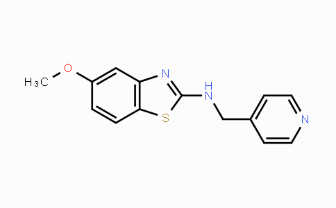 CAS No. 1421475-93-5, 5-Methoxy-N-(pyridin-4-ylmethyl)benzo[d]thiazol-2-amine