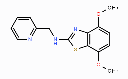 CAS No. 1350988-97-4, 4,7-Dimethoxy-N-(pyridin-2-ylmethyl)benzo[d]thiazol-2-amine