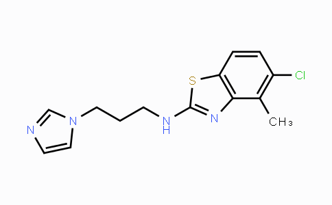CAS No. 1177300-68-3, N-(3-(1H-Imidazol-1-yl)propyl)-5-chloro-4-methylbenzo[d]thiazol-2-amine