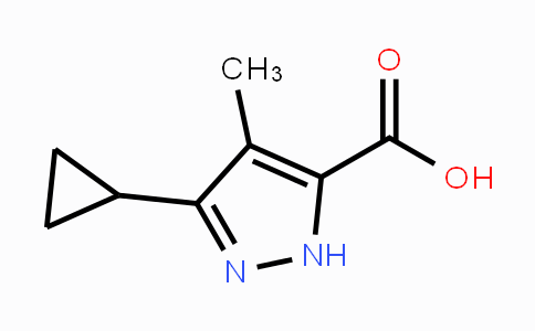 CAS No. 1867157-28-5, 3-Cyclopropyl-4-methyl-1H-pyrazole-5-carboxylic acid
