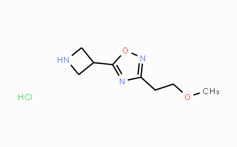 CAS No. 1630903-28-4, 5-(Azetidin-3-yl)-3-(2-methoxyethyl)-1,2,4-oxadiazole hydrochloride