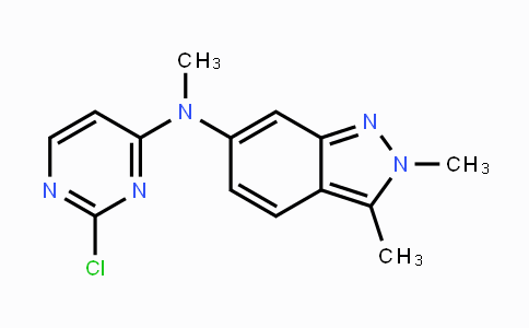 CAS No. 444731-75-3, N-(2-Chloropyrimidin-4-yl)-N,2,3-trimethyl-2H-indazol-6-amine