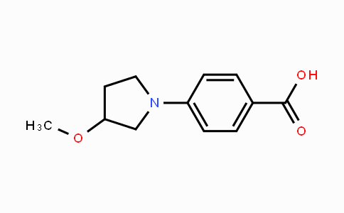 CAS No. 1699005-09-8, 4-(3-Methoxypyrrolidin-1-yl)benzoic acid