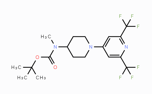 MC107902 | 1823187-99-0 | tert-Butyl N-{1-[2,6-bis(trifluoromethyl)pyridin-4-yl]piperidin-4-yl}-N-methylcarbamate