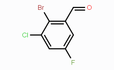 CAS No. 1805210-20-1, 2-Bromo-3-chloro-5-fluorobenzaldehyde