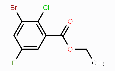 CAS No. 1805576-76-4, Ethyl 3-bromo-2-chloro-5-fluorobenzoate