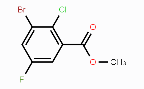 CAS No. 1805582-40-4, Methyl 3-bromo-2-chloro-5-fluorobenzoate