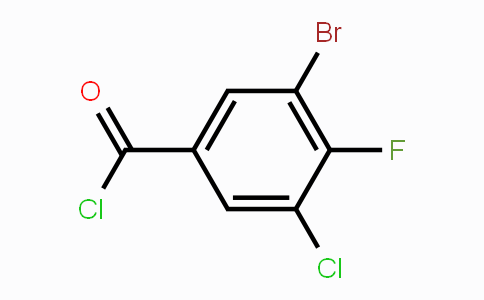 CAS No. 1806970-63-7, 3-Bromo-5-chloro-4-fluorobenzoyl chloride