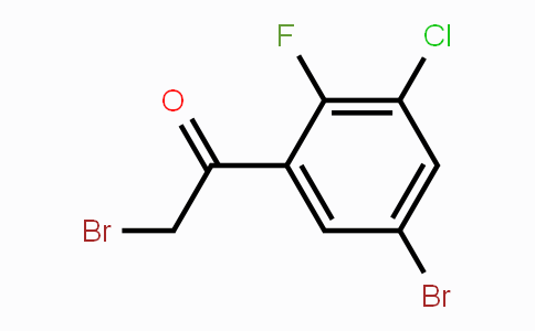 CAS No. 1805518-57-3, 5'-Bromo-3'-chloro-2'-fluorophenacyl bromide