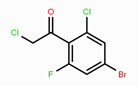 CAS No. 1805576-14-0, 4'-Bromo-2'-chloro-6'-fluorophenacyl chloride