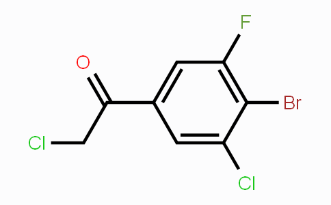 CAS No. 1806971-70-9, 4'-Bromo-3'-chloro-5'-fluorophenacyl chloride