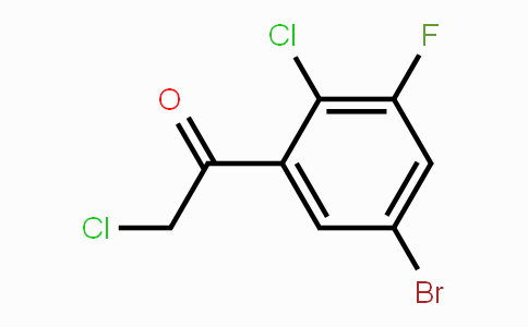 CAS No. 1806058-42-3, 5'-Bromo-2'-chloro-3'-fluorophenacyl chloride