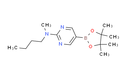 1350748-71-8 | N-Butyl-N-methyl-5-(4,4,5,5-tetramethyl-1,3,2-dioxaborolan-2-yl)pyrimidin-2-amine