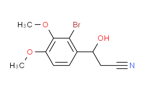 CAS No. 2228516-21-8, 3-(2-bromo-3,4-dimethoxyphenyl)-3-hydroxypropanenitrile