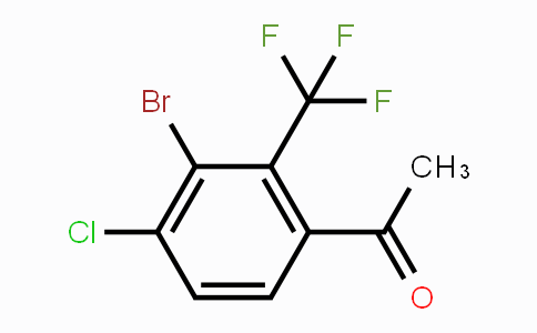 CAS No. 1805577-15-4, 3'-Bromo-4'-chloro-2'-(trifluoromethyl)acetophenone
